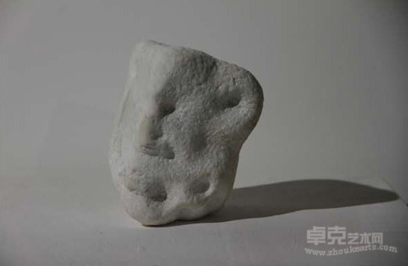石来1 汉白玉White marble 18x12x12cm 2013