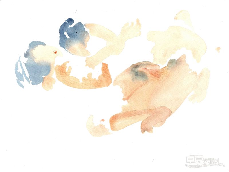 戏彩之止水微澜 45X36CM 2011