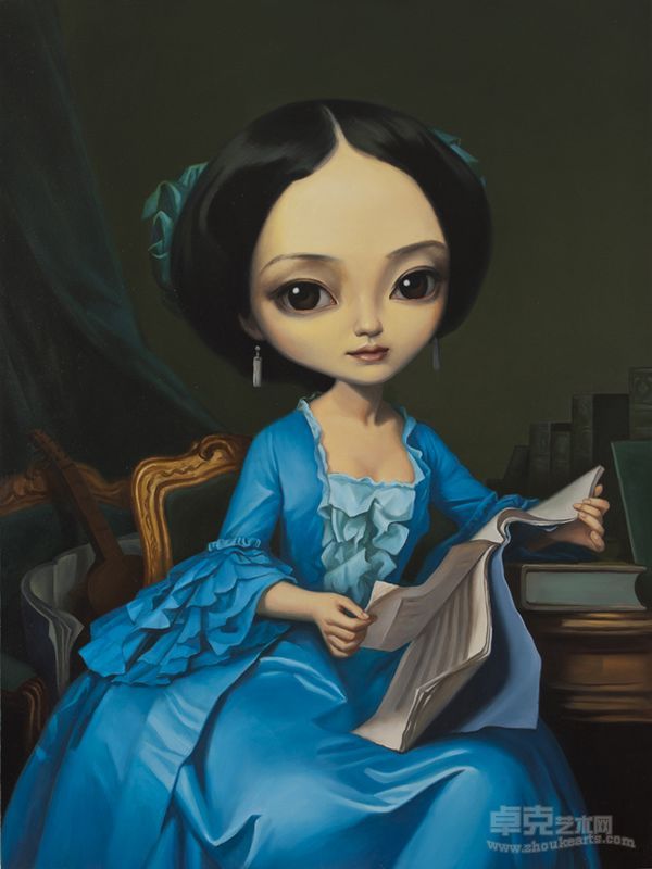 蓝色的小夜曲  120x90cm ,2012,布面油画