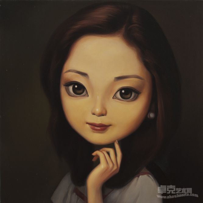 美丽天使邓丽君之一80x80cm,2012,布面油画