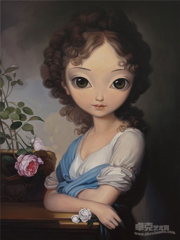 一花一世界之三  120x90cm ,2012，布面油画