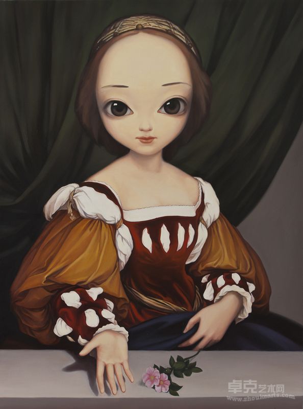 一花一世界之一  120x90cm ,2012，布面油画