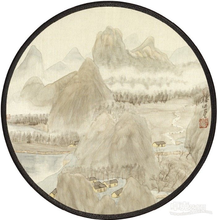 孙洪 宫扇作品