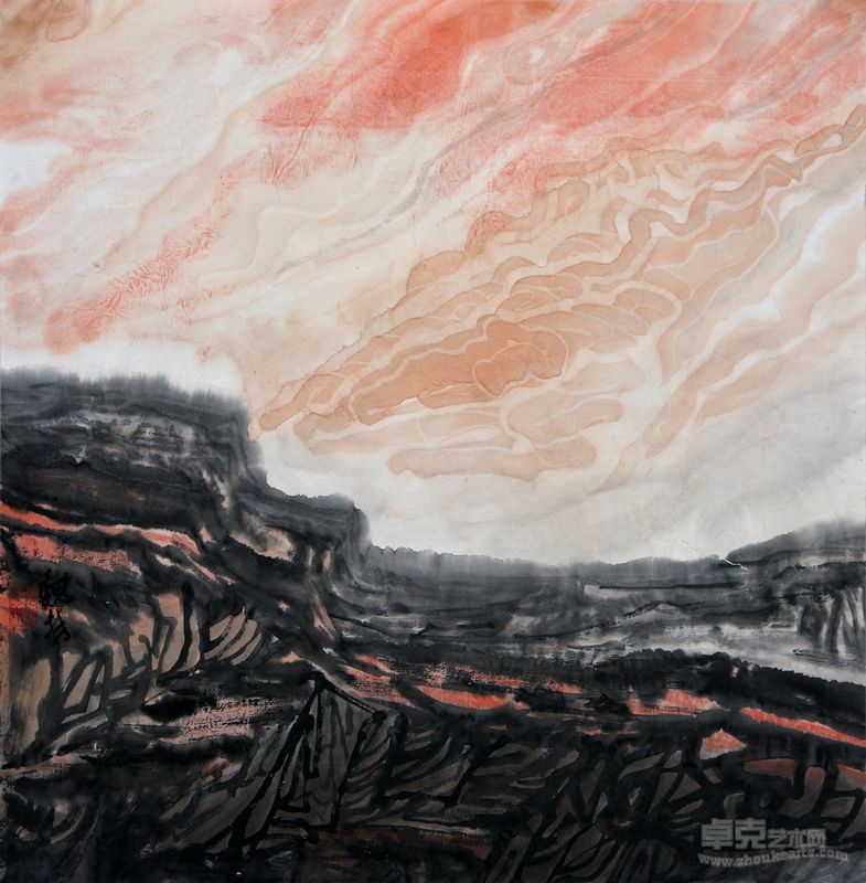 《曙光》 46厘米×45厘米 2008年