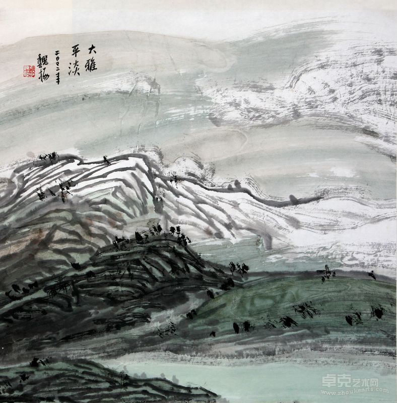 《大雅平淡》50厘米×50厘米 2002年