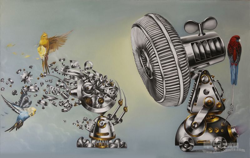 2012 《初次见面》180cmx110m 布面油画