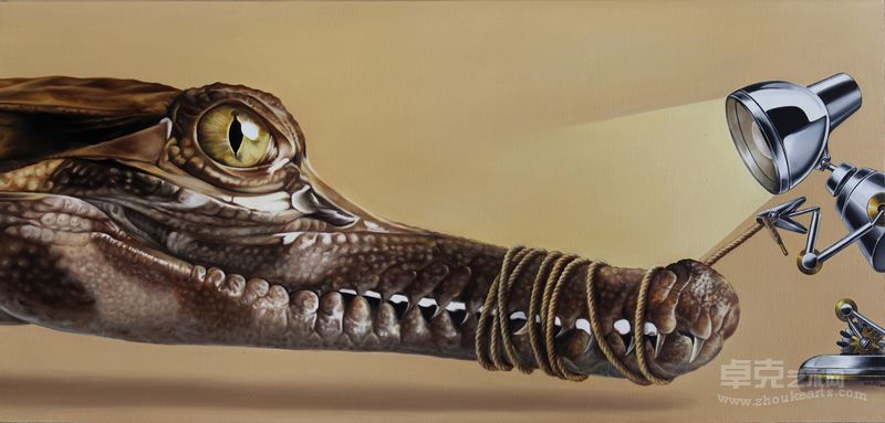 2012 《带你走夜路》150cmx70cm 布面油画