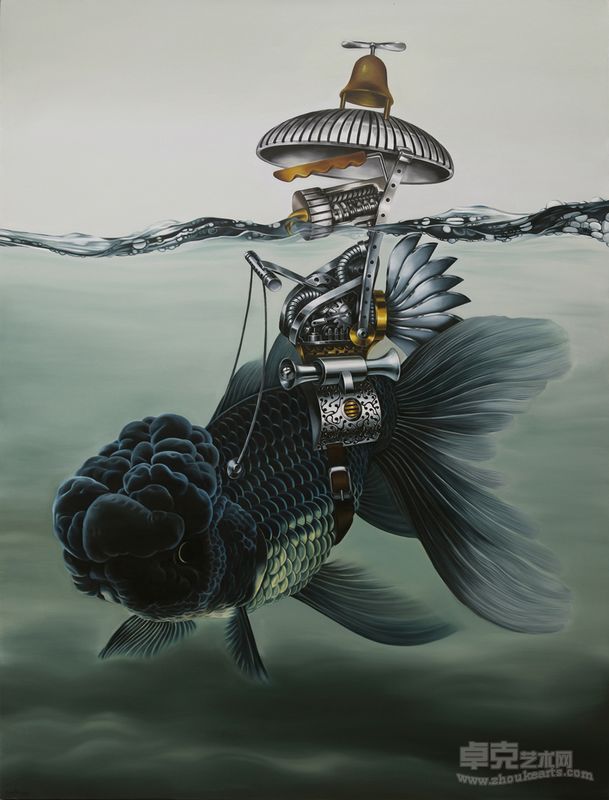 2012 《渔NO.1》190cmx140cm 布面油画