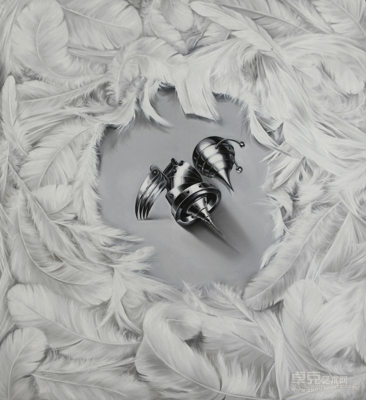 2013 《风不会轻轻吹过》140cmx130cm 布面油画