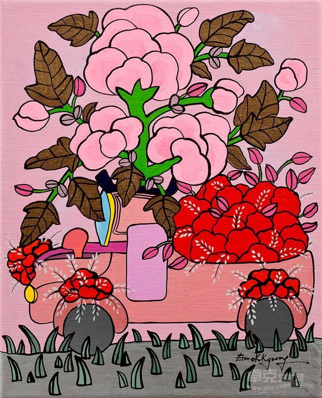 严玉璟-香_之中 24cmX30cm 布面丙烯 2013