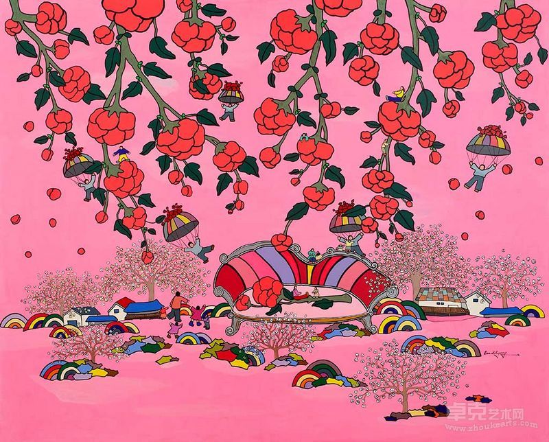 严玉璟-香_之中 162cmX130cm 布面丙烯 2013