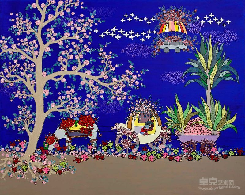 严玉璟-香_之中 162cmX130cm 布面丙烯 2013