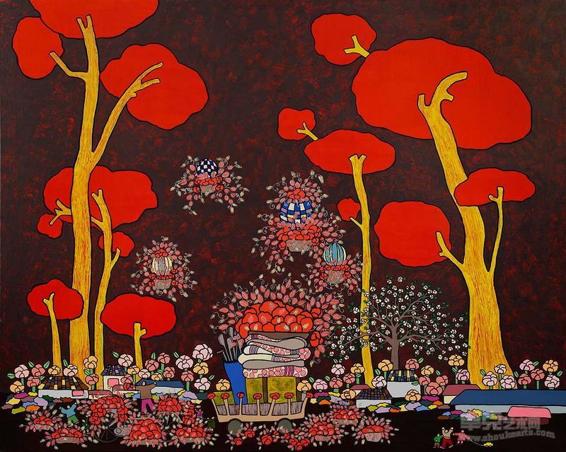 严玉璟-香_之中 162cmX130cm 布面丙烯 2013