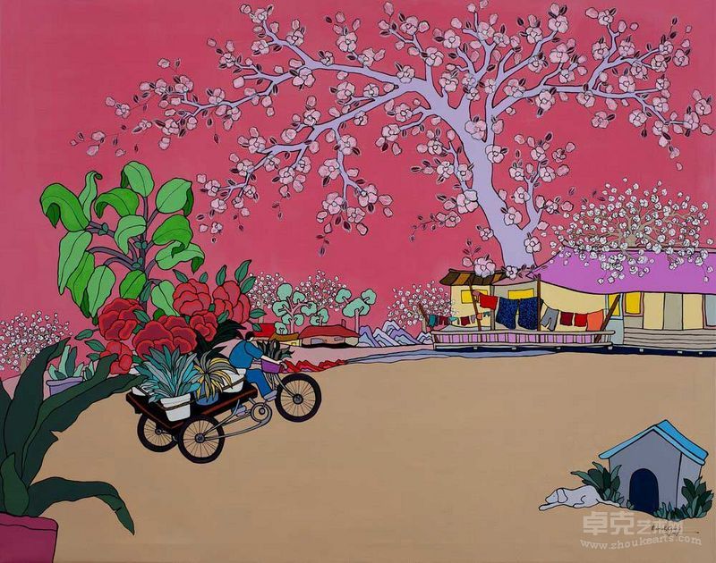 严玉璟-香_之中 92cmX73cm 布面丙烯 2013