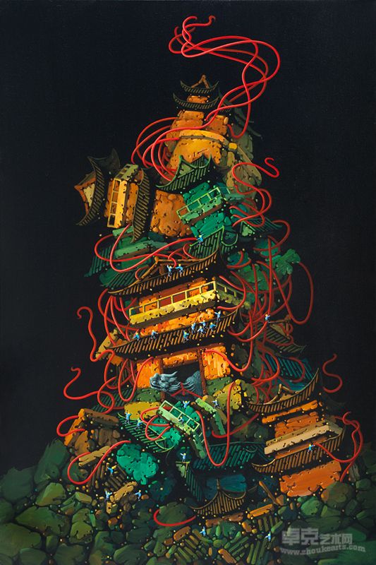 红城记 100x150cm 布面丙烯 2013