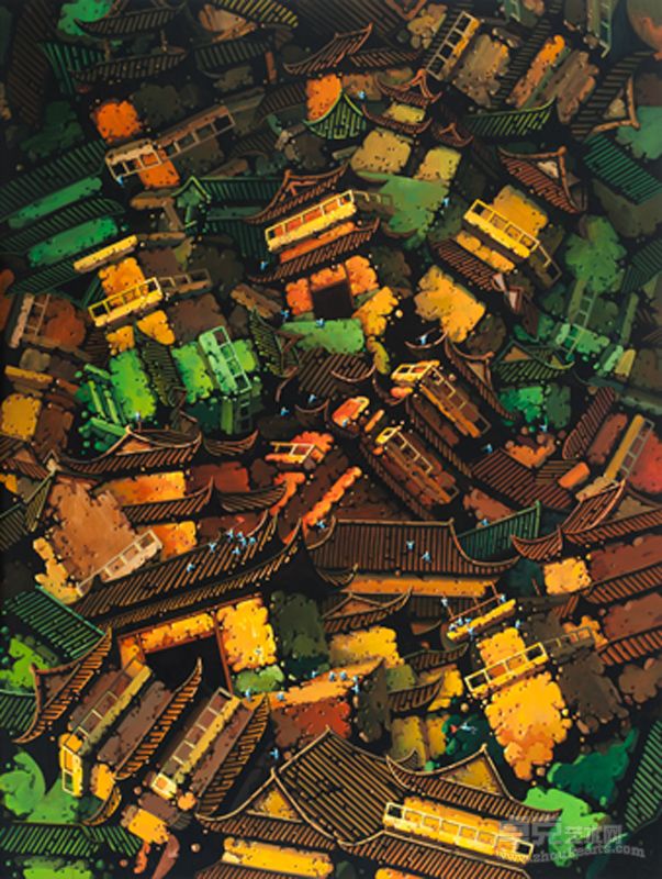 红城记 150x200cm 布面丙烯 2013