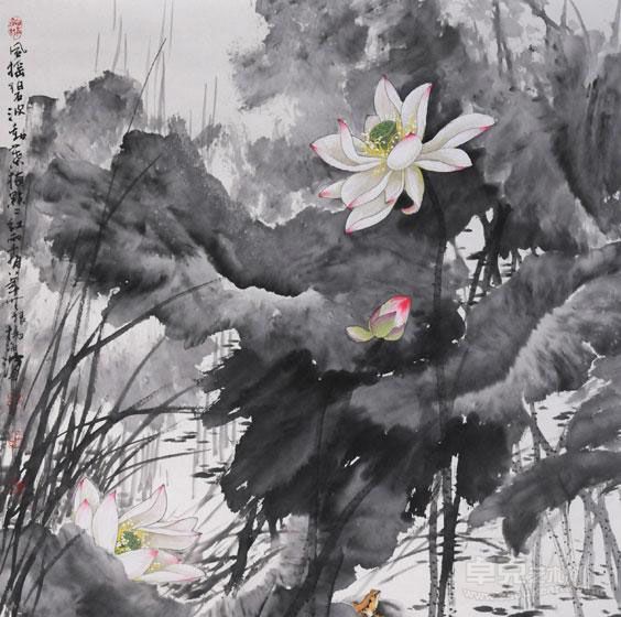 风摇碧波 96*90cm 2008年作