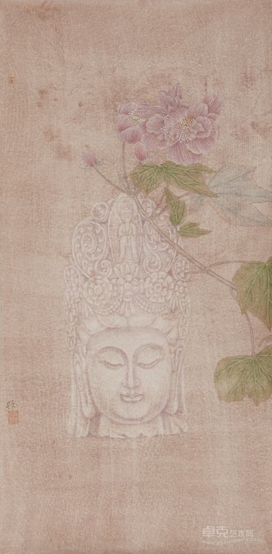国画 一花一世界之六 韩非 66×33 cm 2013 纸本