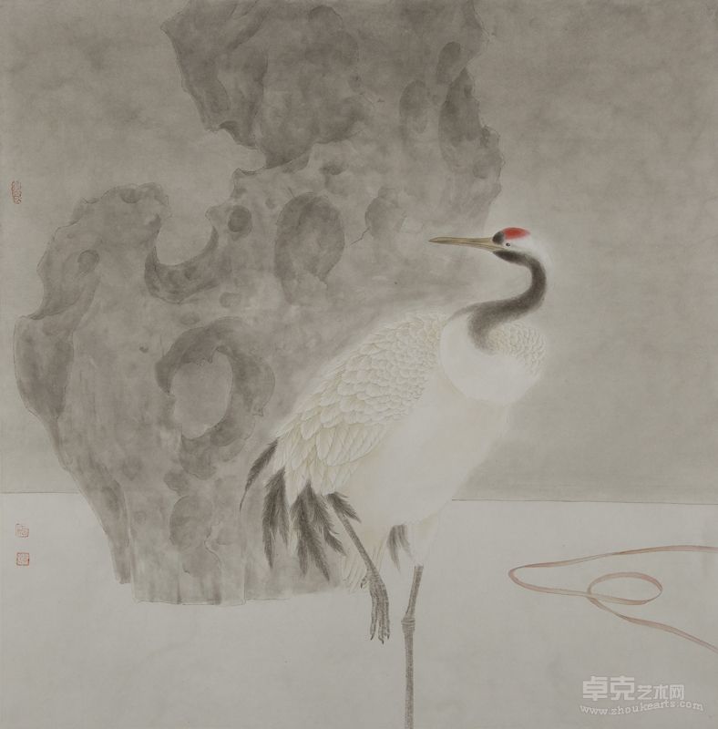 国画 城市生活之四 甘永川 66×66cm 2013 纸本