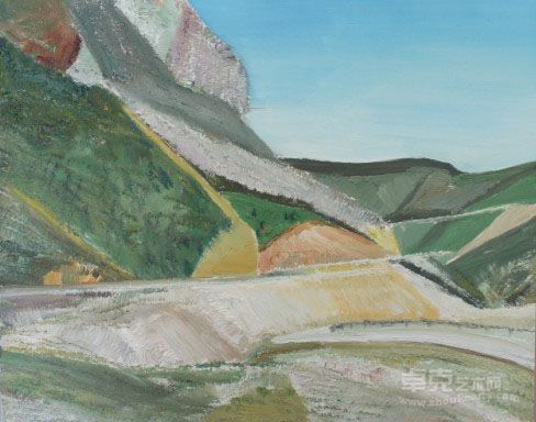 西藏小景 40X50cm 2012年 布面油画 (2)