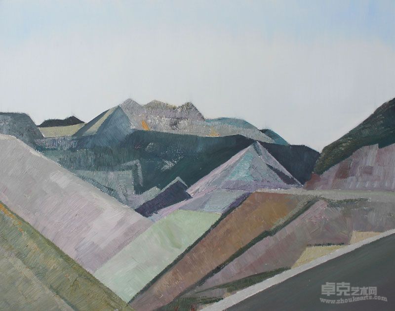 99道弯 80X100cm 2012年 布面油画