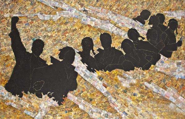抗洪 320cmX210cm 2002年