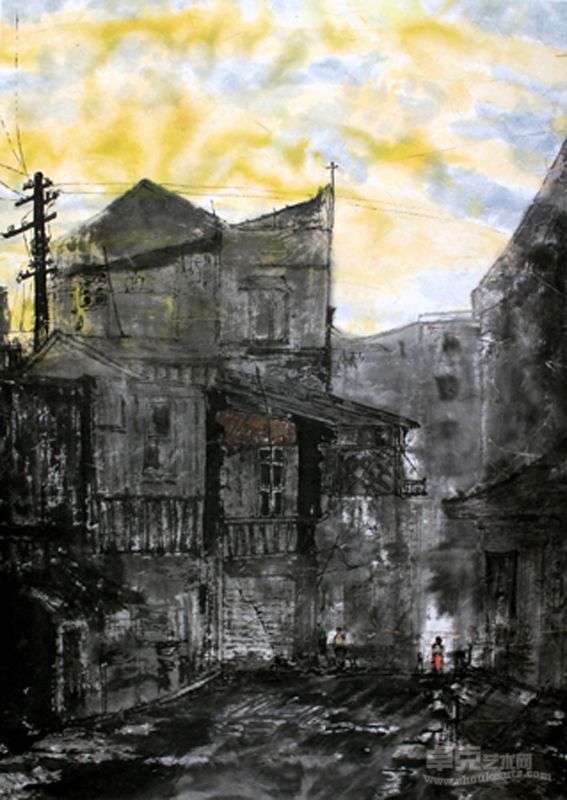 小巷印象 51X72cm
