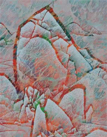 裂变-山水 280×200cm 2012 仇德树