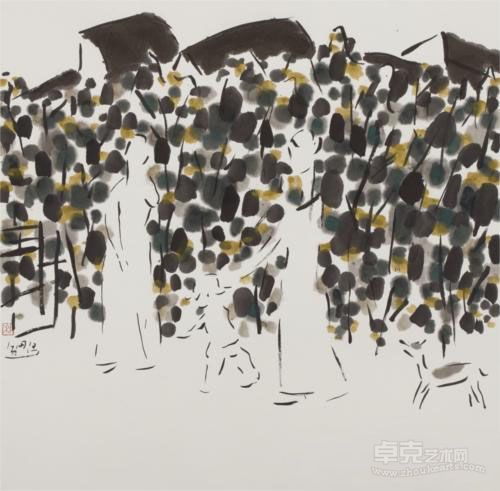 云南梦-光色迷离1 69×70cm 2012 林逸鹏