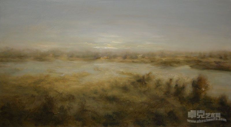 初春的温榆河 180x100cm