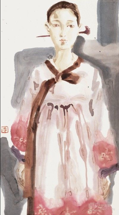 朝鲜族人物 贾宝锋 45*25cm 2011年作