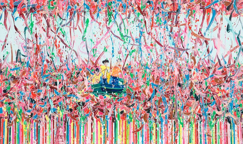背景12-1 60X100cm 布面油画 2012