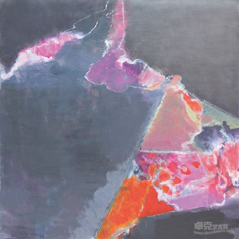 后园系列2012.5布上丙烯油彩尺寸：100cm100cm陆云华2012年