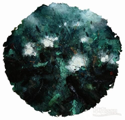 荷塘·2013No.024 60x60cm 陆春涛