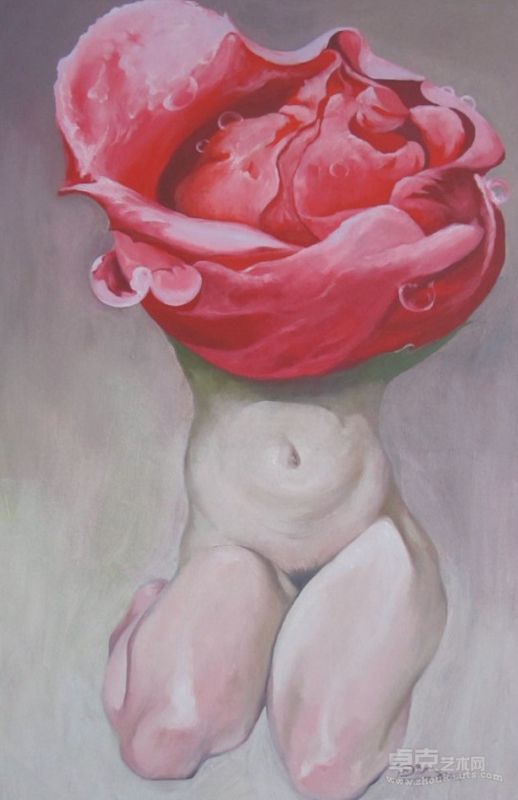 《楚雄之花系列之一》布面油画 150x100cm 2012年 戴建华