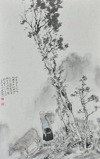 牧牛图一 范治斌 65x39cm 2013