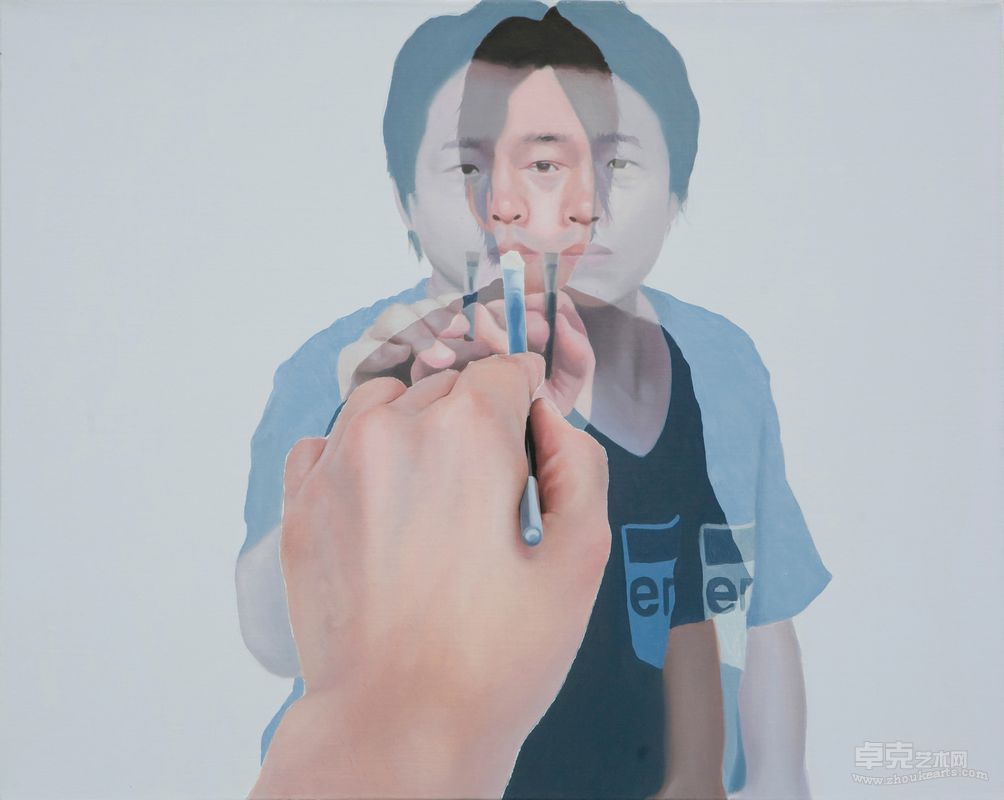 崔永 - My hands  91x 71.2cm  oil on canvas 2010