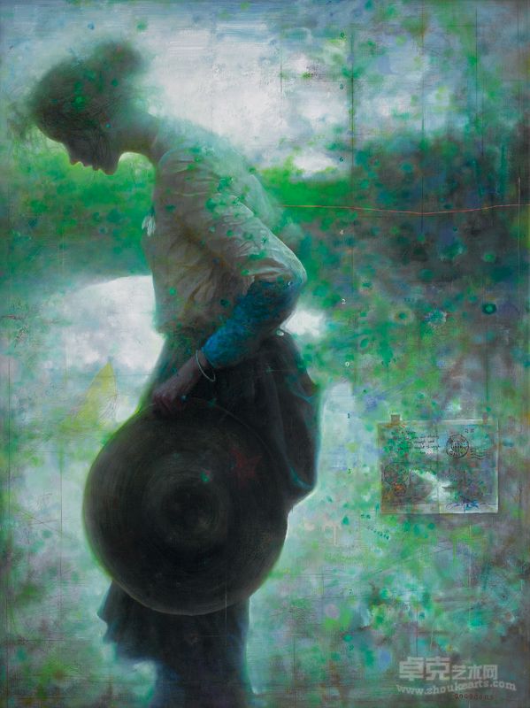 静静的青河  (200cm×150cm）