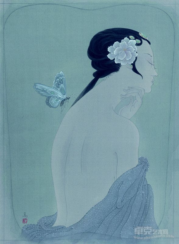 《蝶恋花2》45x33cm 绢本设色 高凯 2013