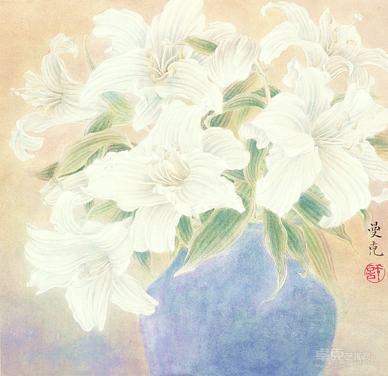 《朱夏芬芳》26x26 许曼克