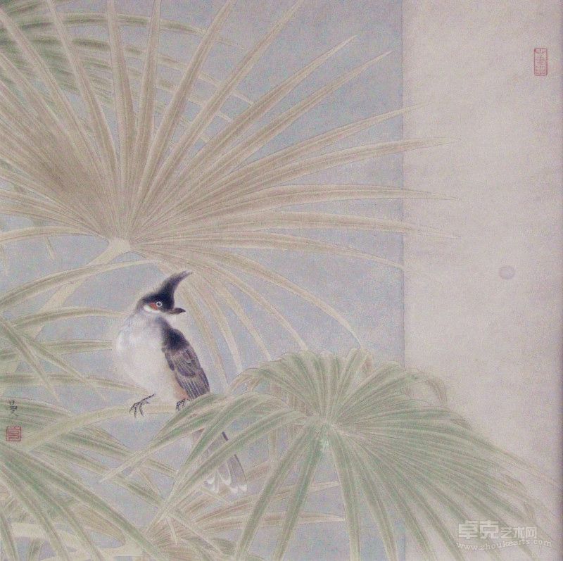 红耳鹎一 38X38 许曼克