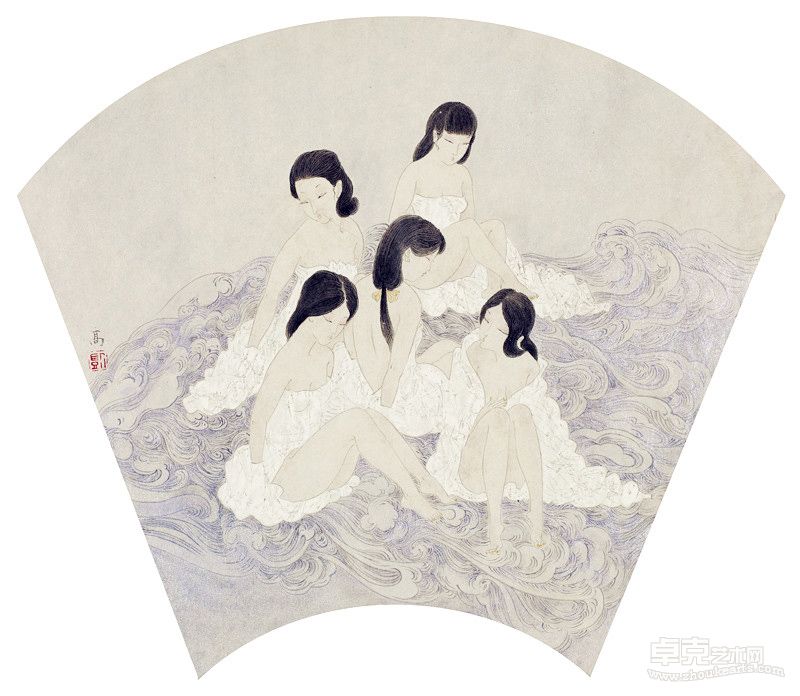 《云端2》纸本设色 32×38cm 2013 高凱