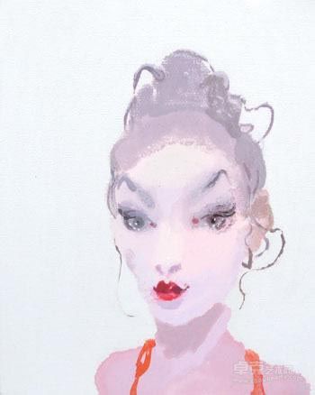 曾朴 2013heart82 布面油彩 25x20cm