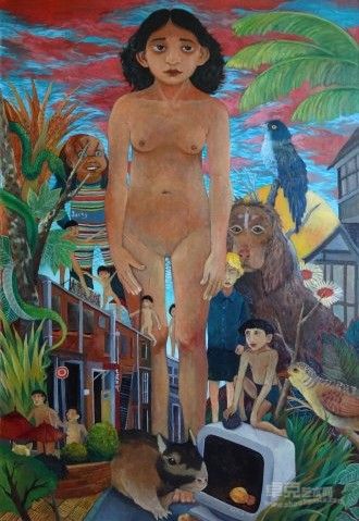 1970s 布面油画 150x100cm 2012年
