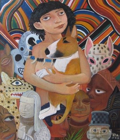 Africa dream 布面油画 60x50cm 2012年