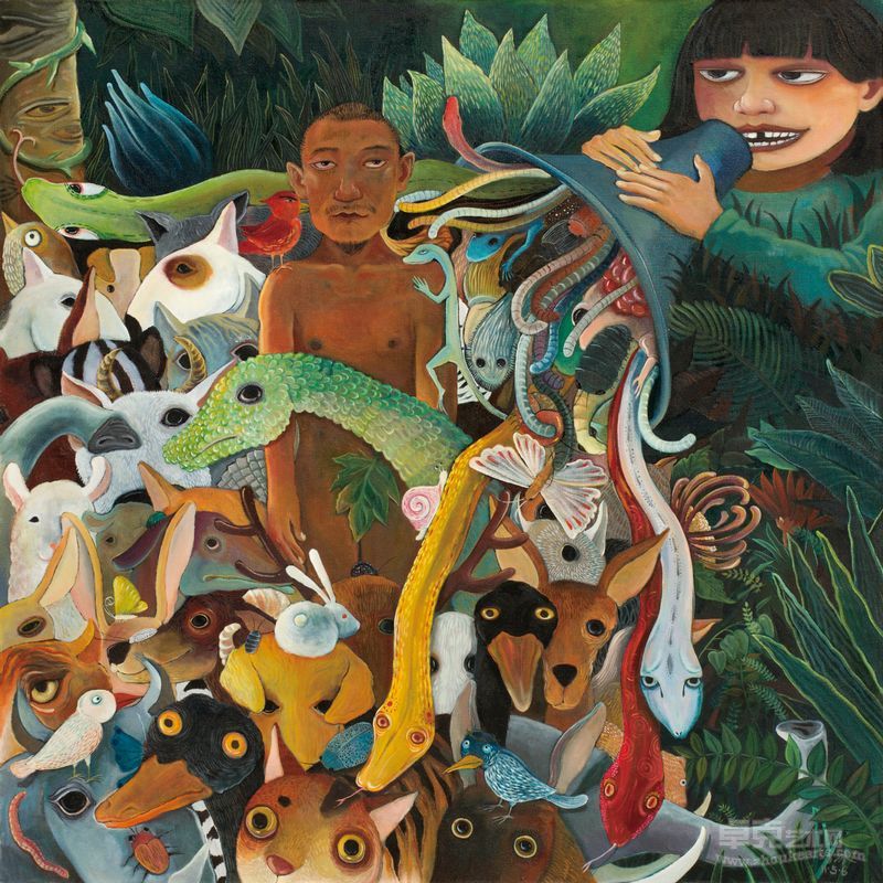 刘冰 你不知道的事120×120cm 布面油画 2011  ￥28800