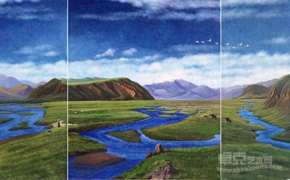 《牧歌》 陈逸青 120*160cm 2004年作