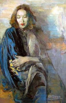 爱玲的微笑 120*70cm 2006年作