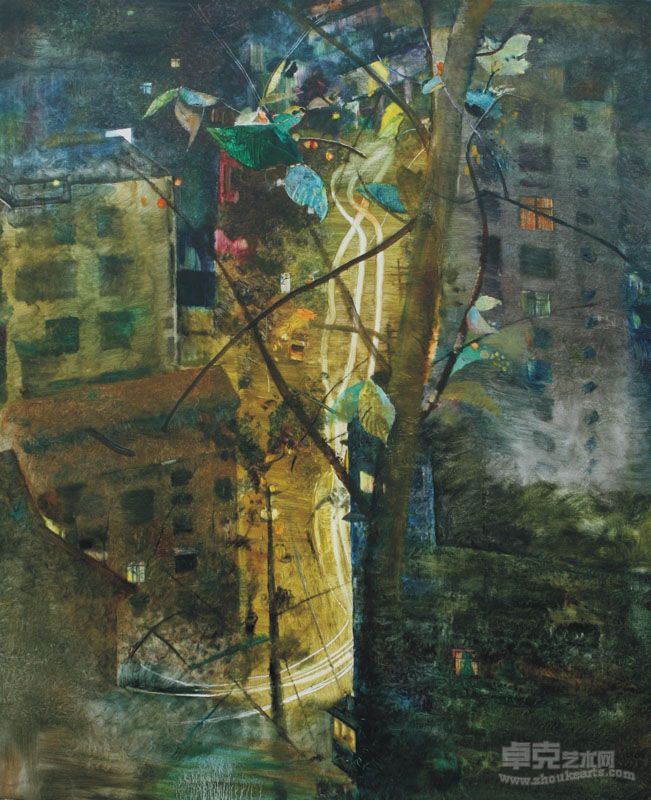 耿德法 独自绽放 100x120cm 布面油画 2011年