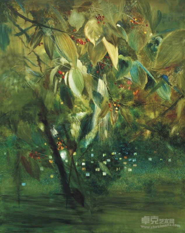 耿德法 无声流淌 120X150cm 布面油画 2011年